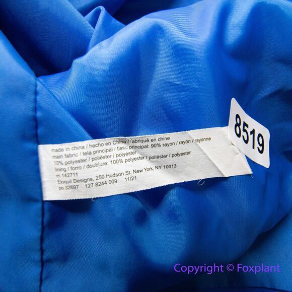 Eloquii Blue Crop Blazer, women plus size 16 - Picture 11 of 12